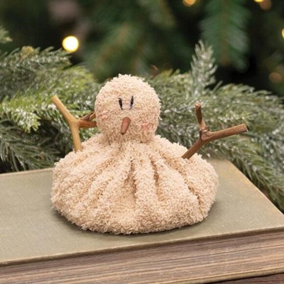Melting Snowman Rustic and Primitive Winter Decoration - Picture 1 of 2